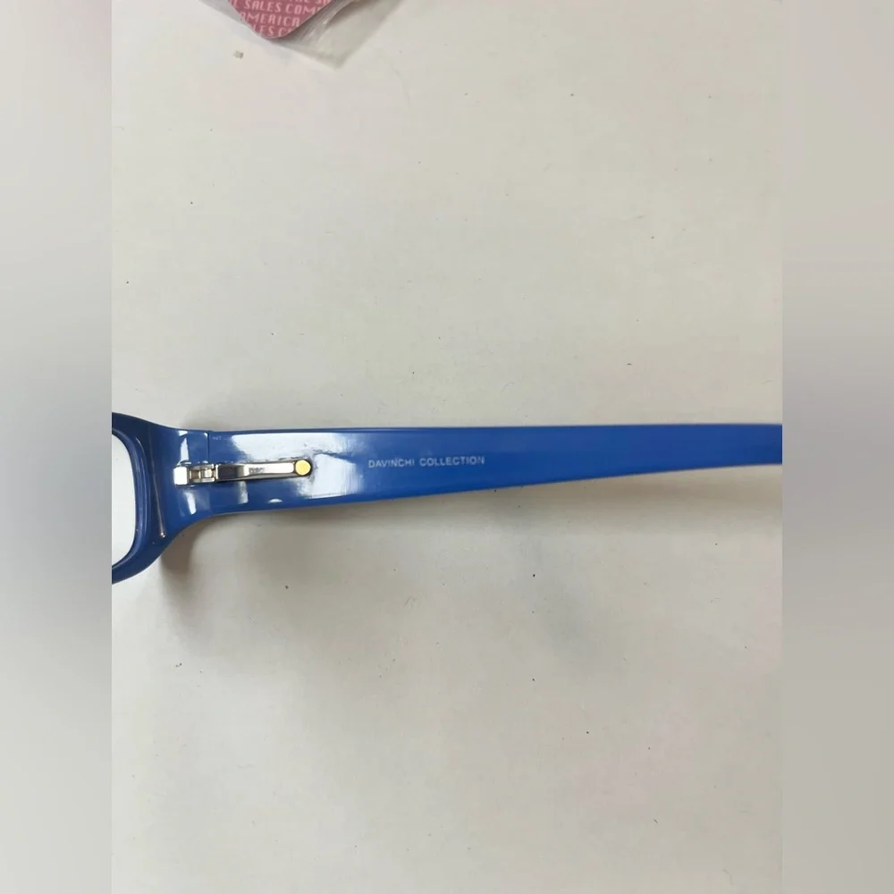 DaVinci Navy sparkle side Blue Eyewear frames - no prescription